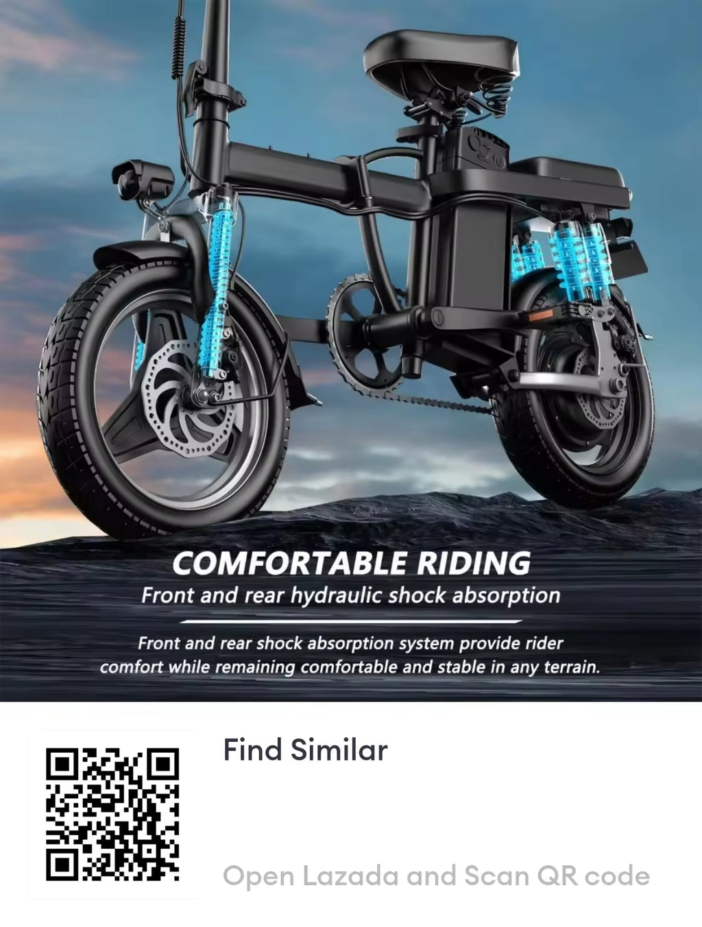 AENXRD DJ Folding electric Bike E-basikal E-basikal lipat Basikal dewasa 48V12ah 🔥Five year warranty🔥 Multiple shock absorbers 電動自行車