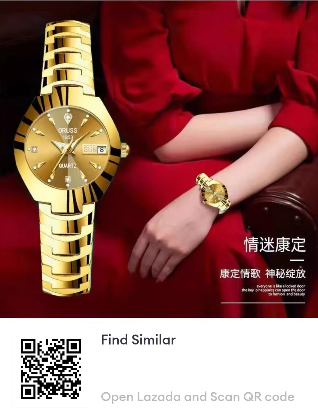 Original POSHI New Women's Fashion Watches Women Casual Analog Quartz Waterproof Watch Automatic Date Classic Stainless Steel Ladies Watches Jam Tangan Wanita Perempuan
