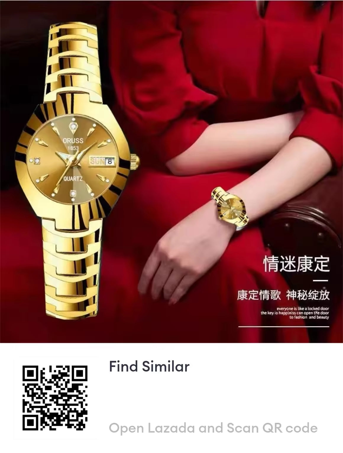 Original POSHI New Women's Fashion Watches Women Casual Analog Quartz Waterproof Watch Automatic Date Classic Stainless Steel Ladies Watches Jam Tangan Wanita Perempuan